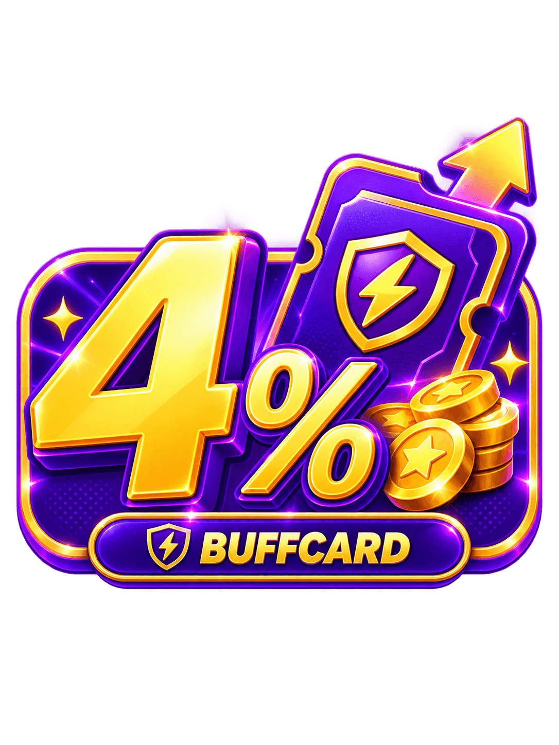 4 percent buff card